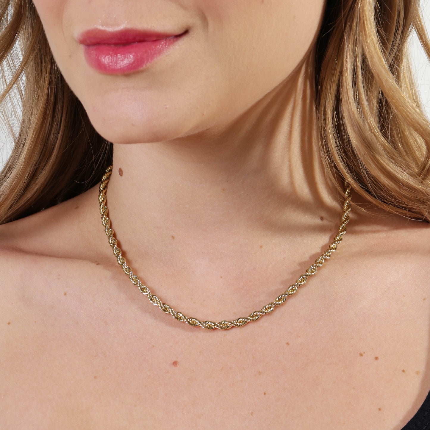 18k Gold Filled Rope Chain In 3.0mm Thickness Gold Chain
