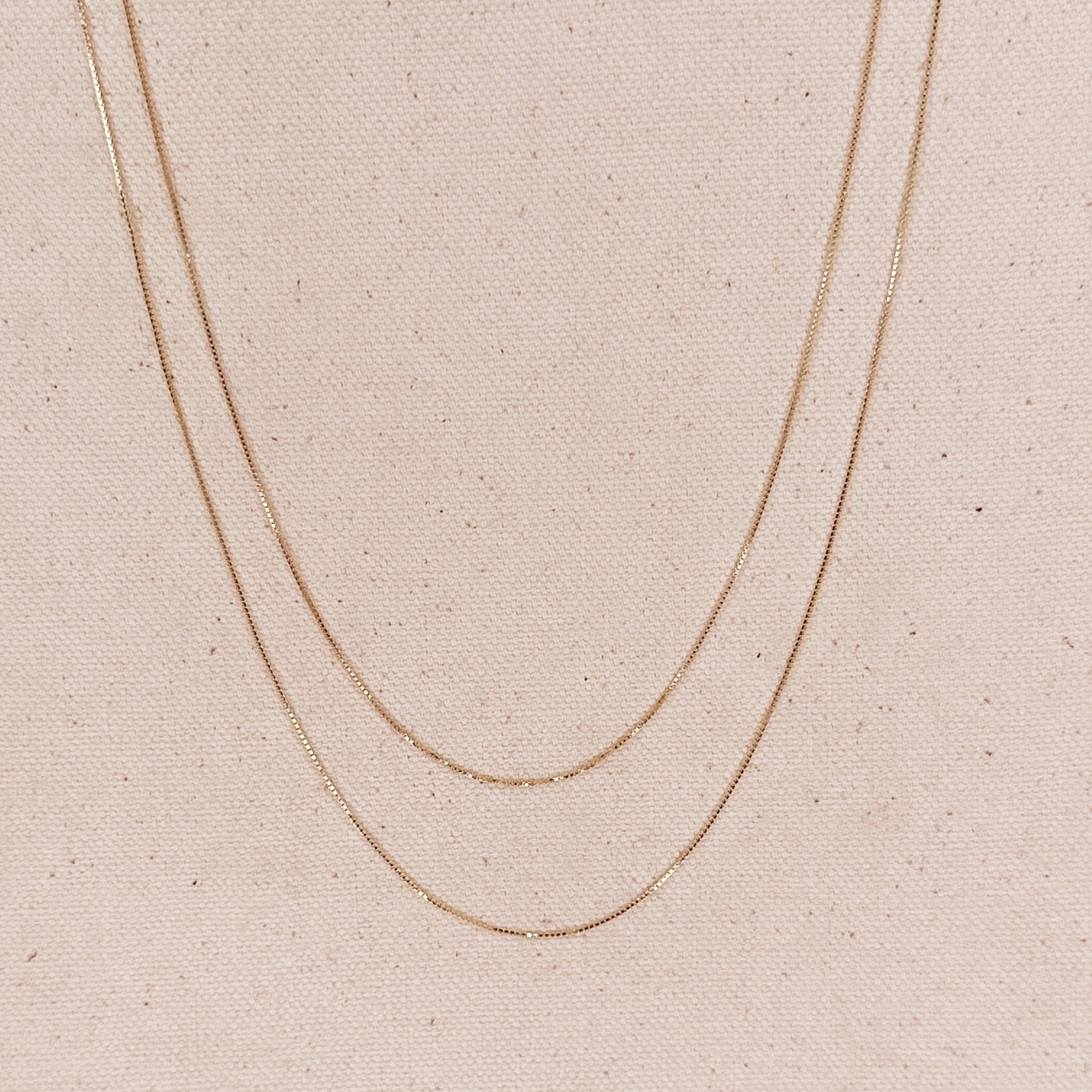 2in 14K Rose Gold Box Chain Extender (1mm)