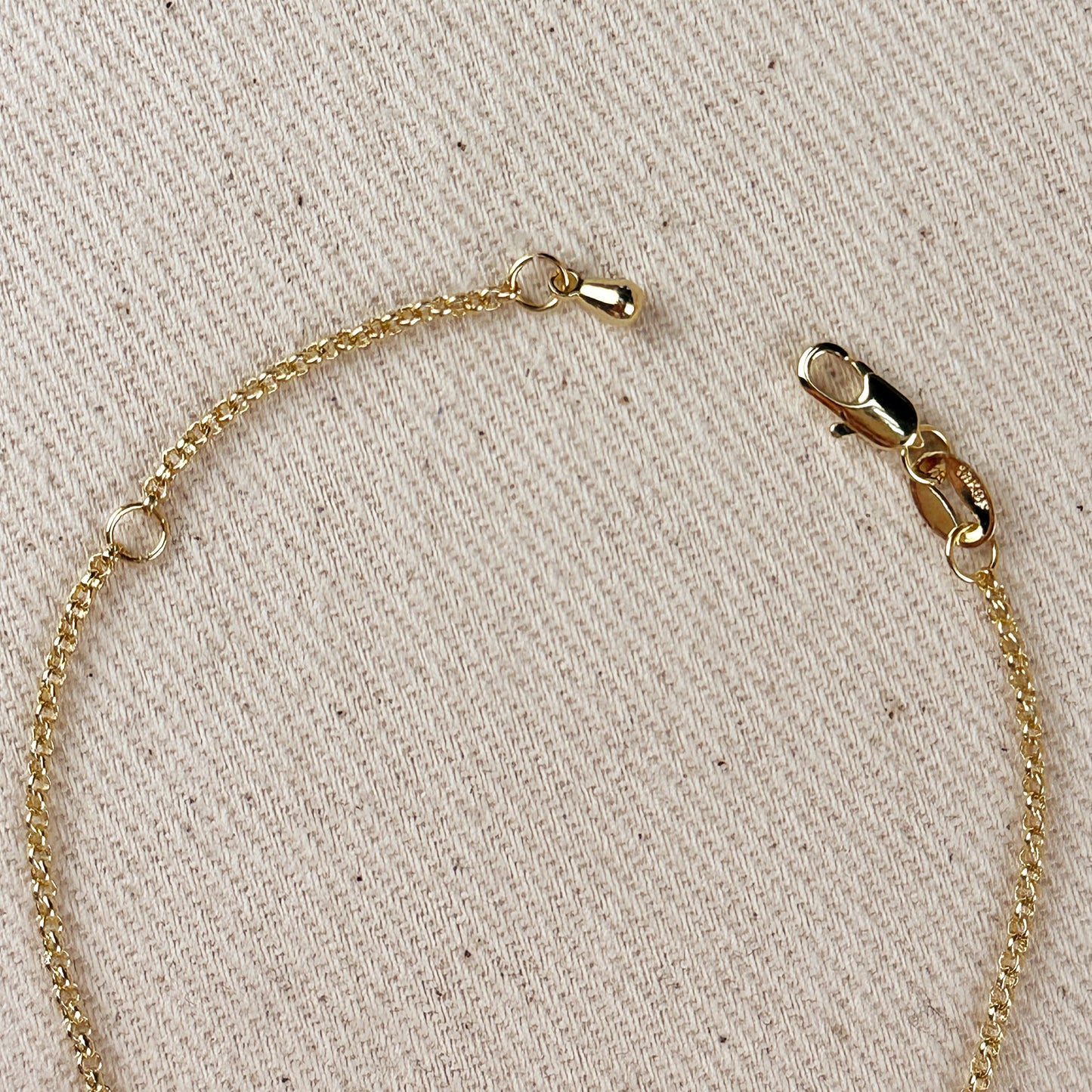 18k Gold Filled Row of Baroque Pearls Bracelet