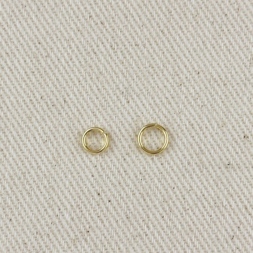 18K Gold Filled Open Round Bail - Click & Lock