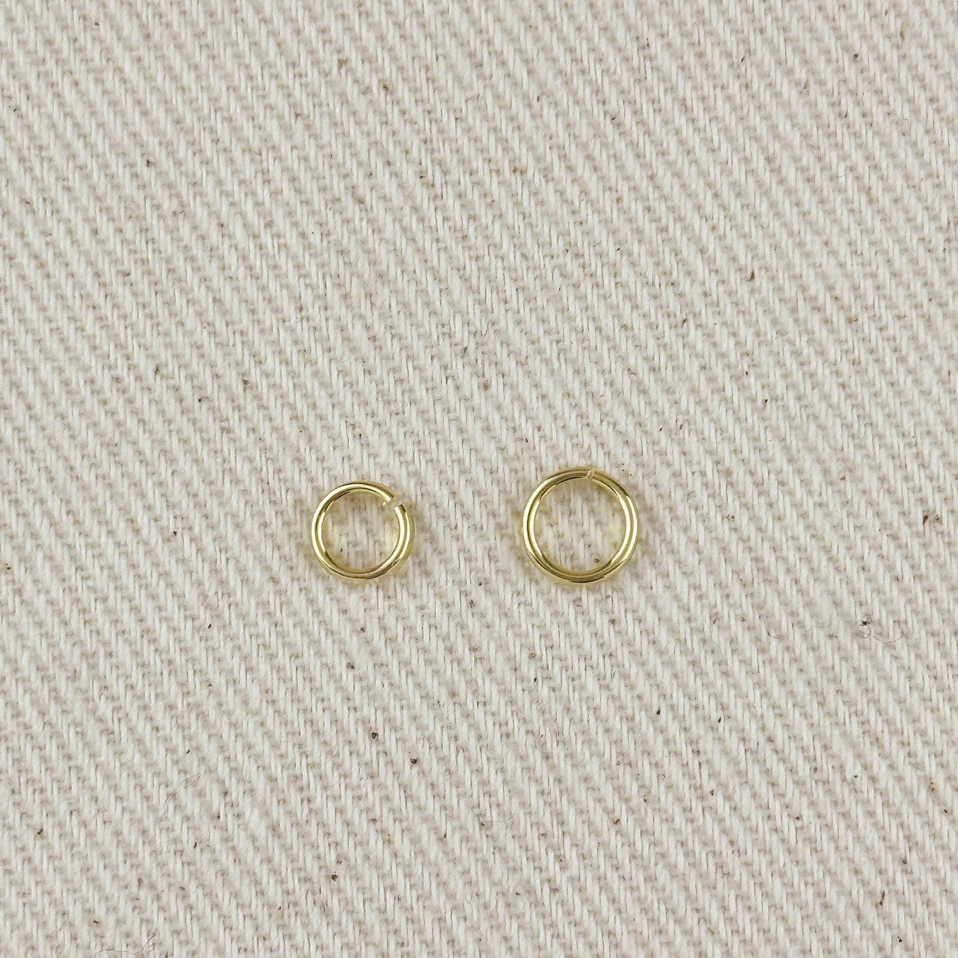 18K Gold Filled Open Round Bail - Click & Lock