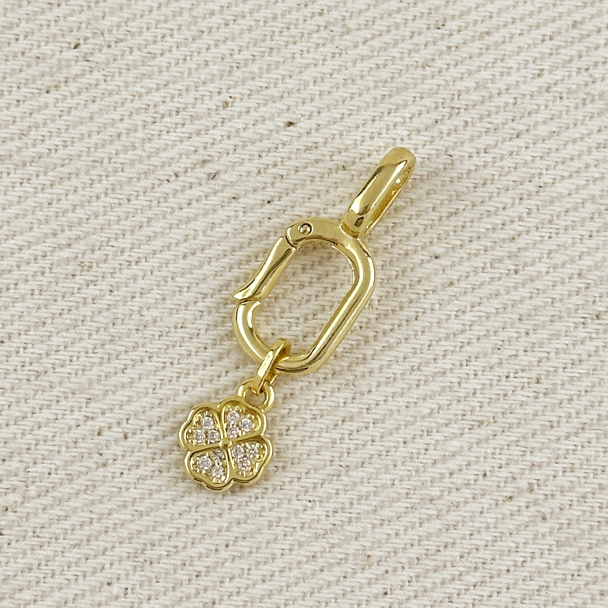 18k Gold Filled Lucky Clover Charm
