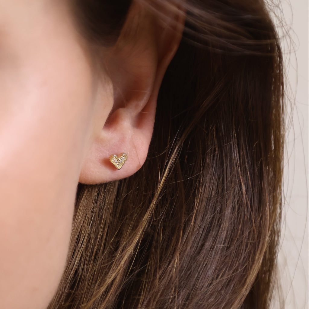 18k Gold Filled CZ Piercing Stud