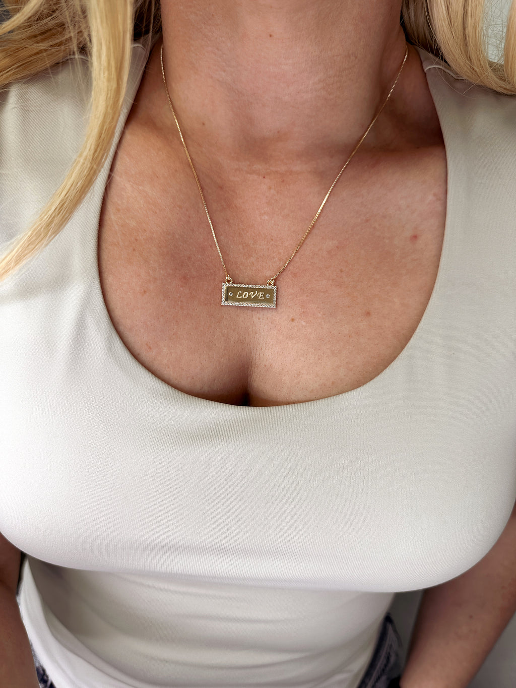 18k Gold Filled Love Necklace