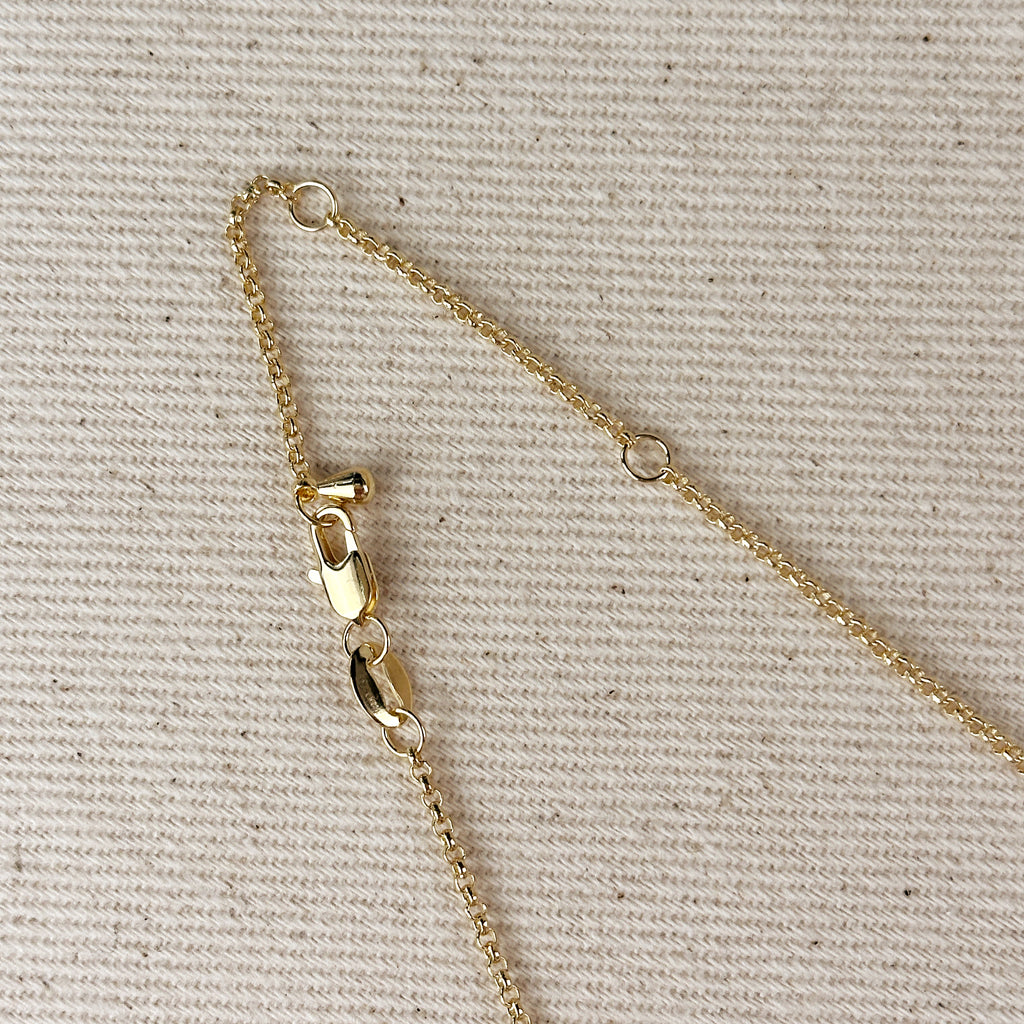 18k Gold Filled Spaced Baroque Pearls Necklace