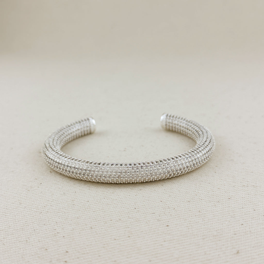 18k Gold Filled Iced Arm Cuff Bracelet