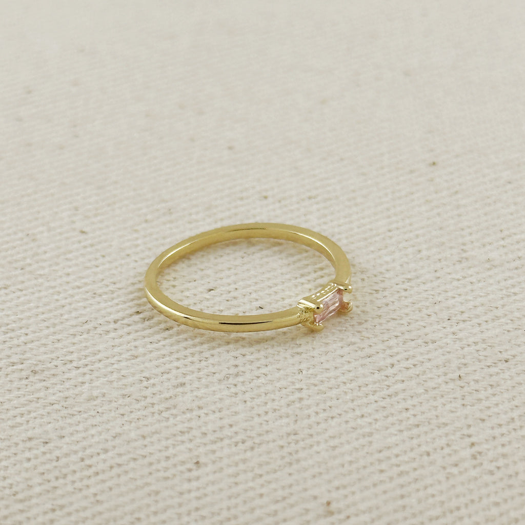 18kGold Filled Birthstone Rings