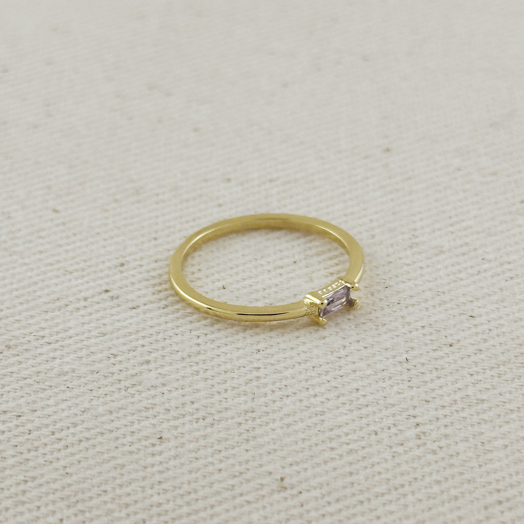 18kGold Filled Birthstone Rings