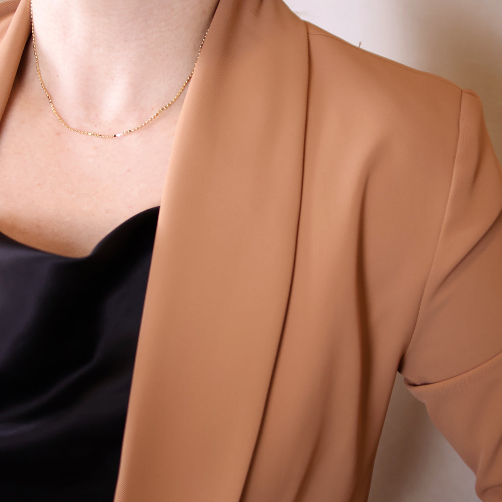 18k Gold Filled 1.5mm Flat Dot Chain Necklace