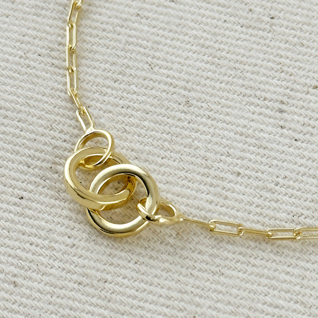 18k Gold Filled Linked Bracelet