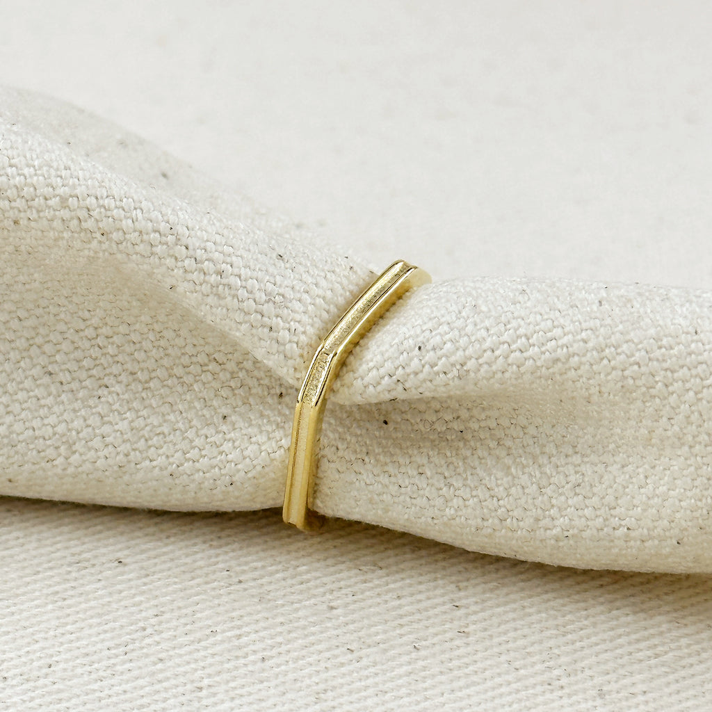 18k Gold Filled Square Shaped Ring