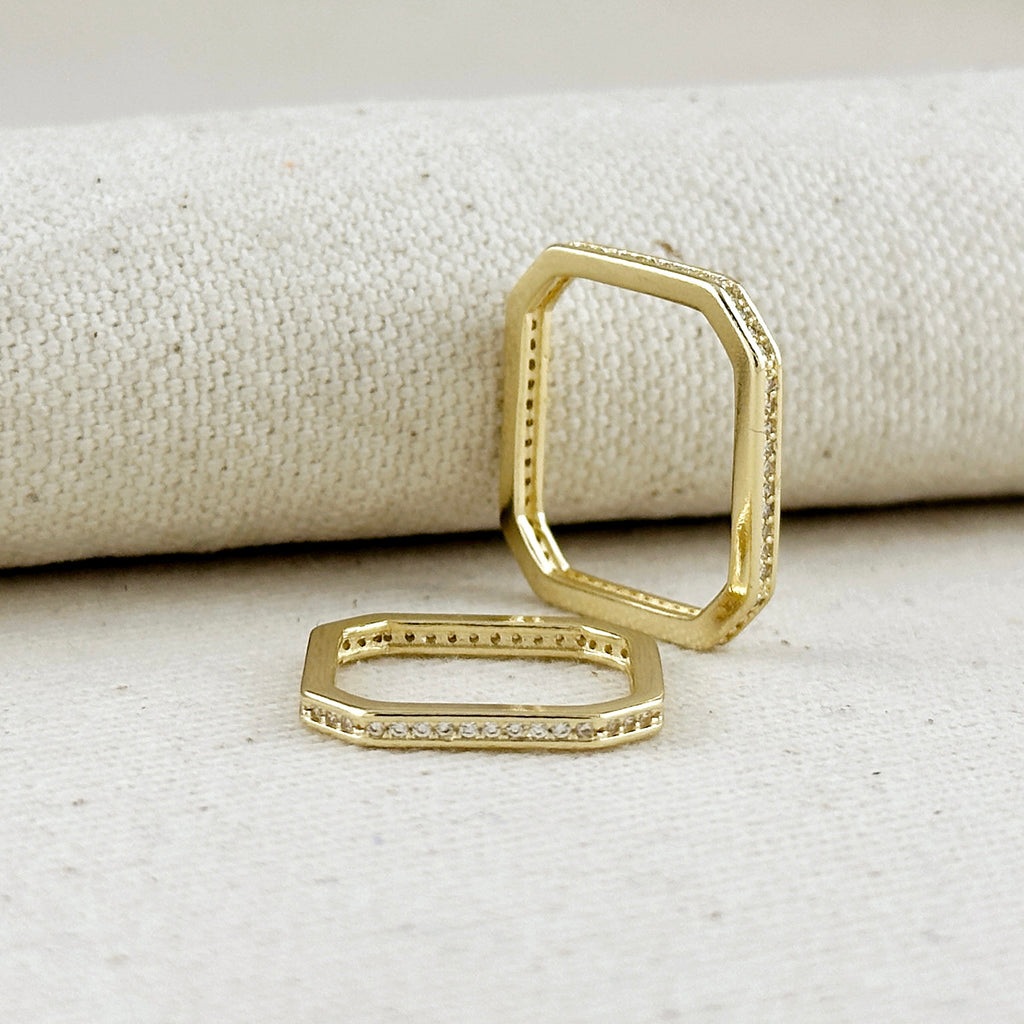18k Gold Filled Quadratini Ring