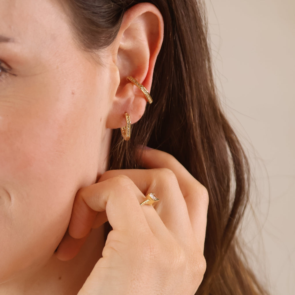 18k Gold Filled Quadratini Earrings