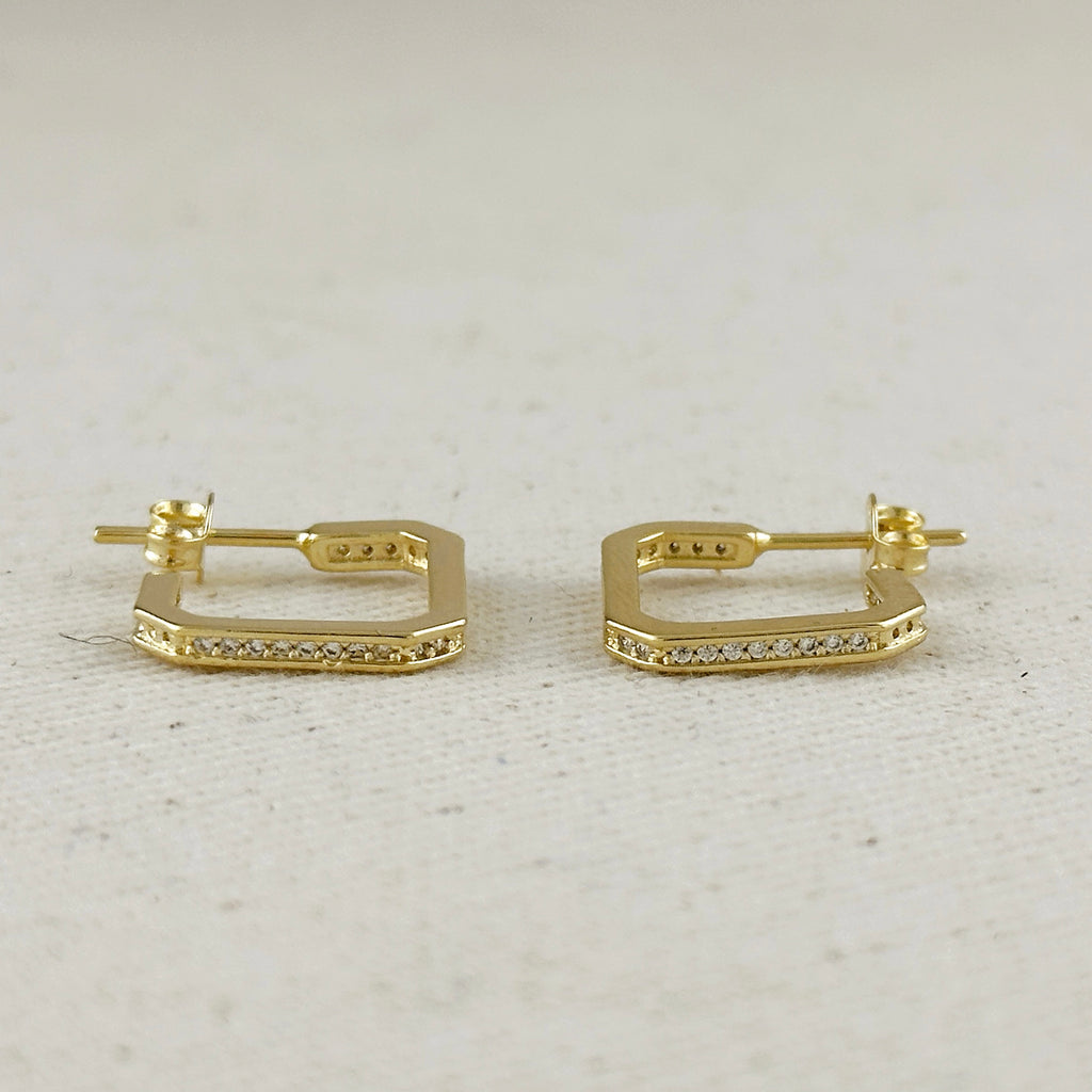 18k Gold Filled Quadratini Earrings