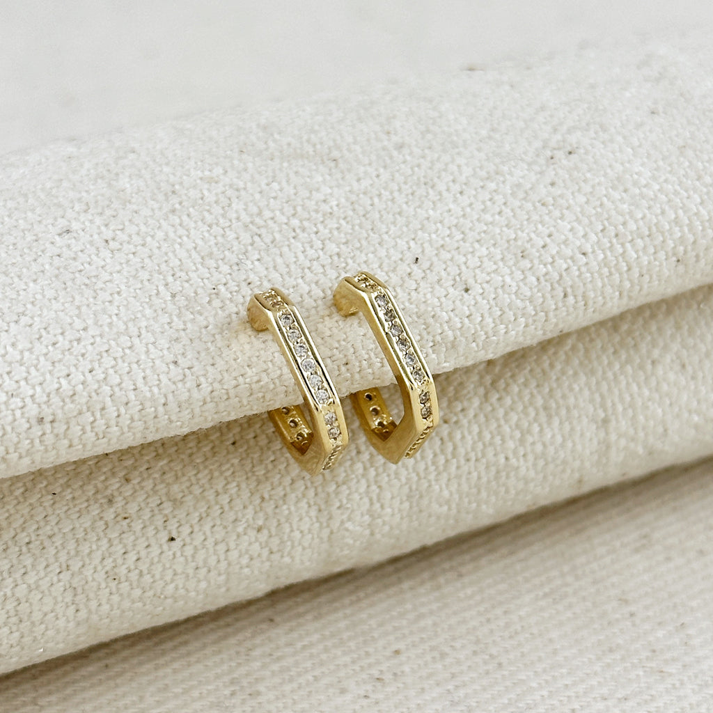 18k Gold Filled Quadratini Earrings