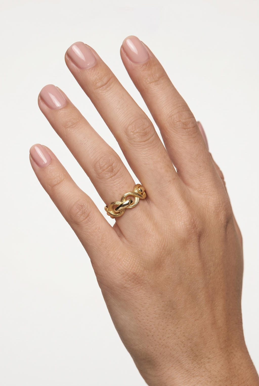 18k Gold Filled Braided Infinity Ring