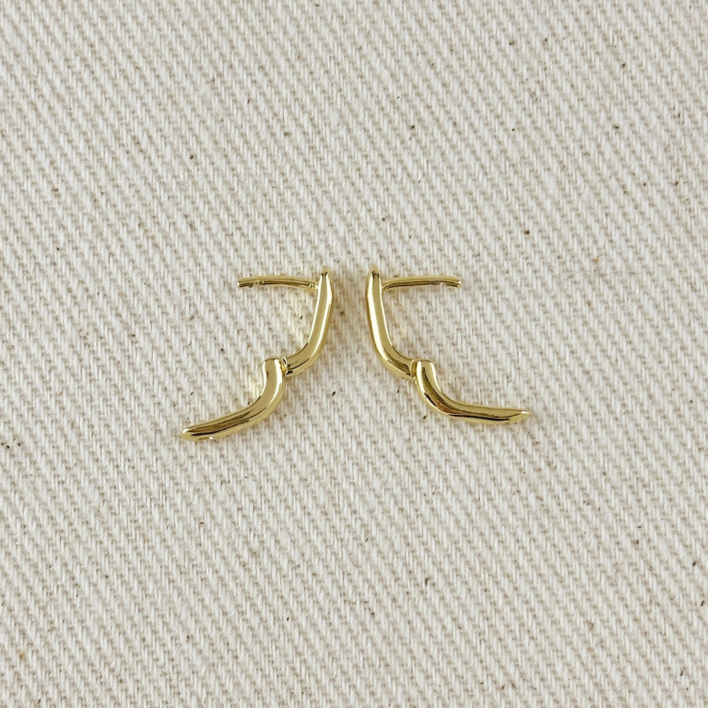 18k Gold Filled Mini U Hoop Earrings