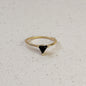 18k Gold Filled Trillion CZ Solitaire Ring