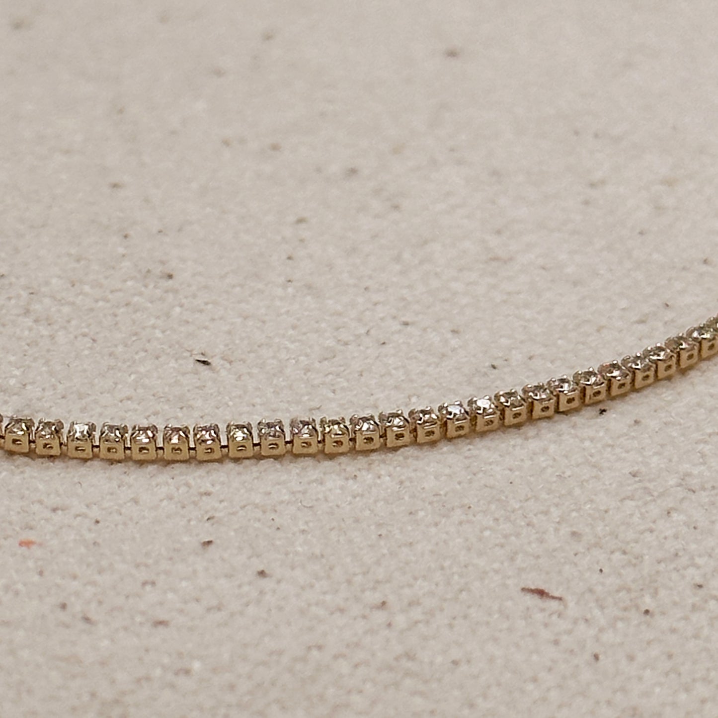 18k Gold Filled 1.2mm CZ Tennis Bracelet