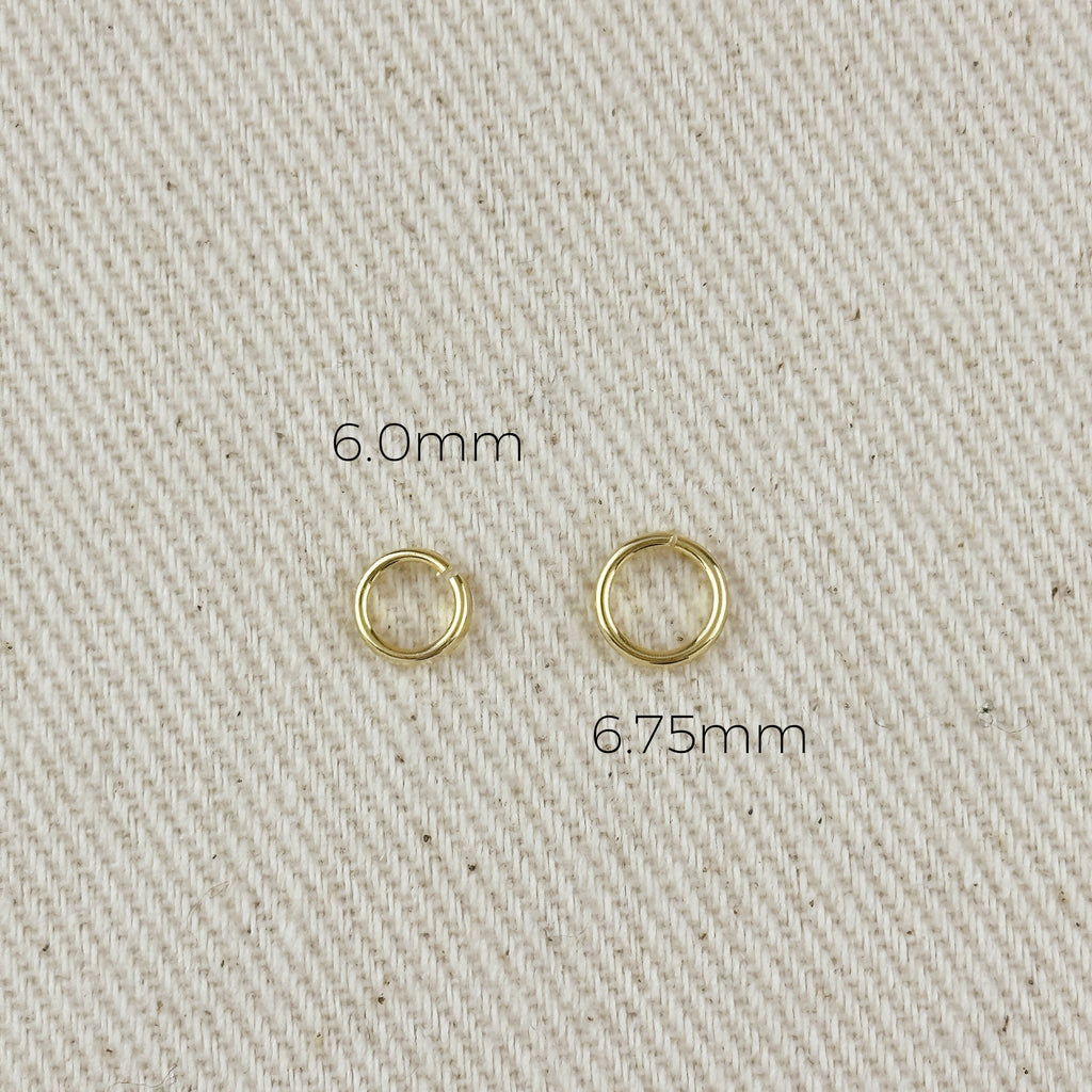 18K Gold Filled Open Round Bail - Click & Lock