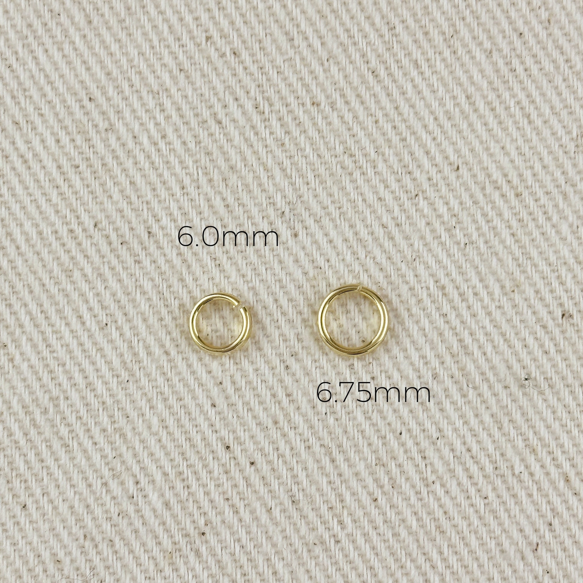 18K Gold Filled Open Round Bail - Click & Lock