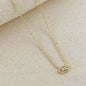 18k Gold Filled Fancy Birthstone Baguette Necklace