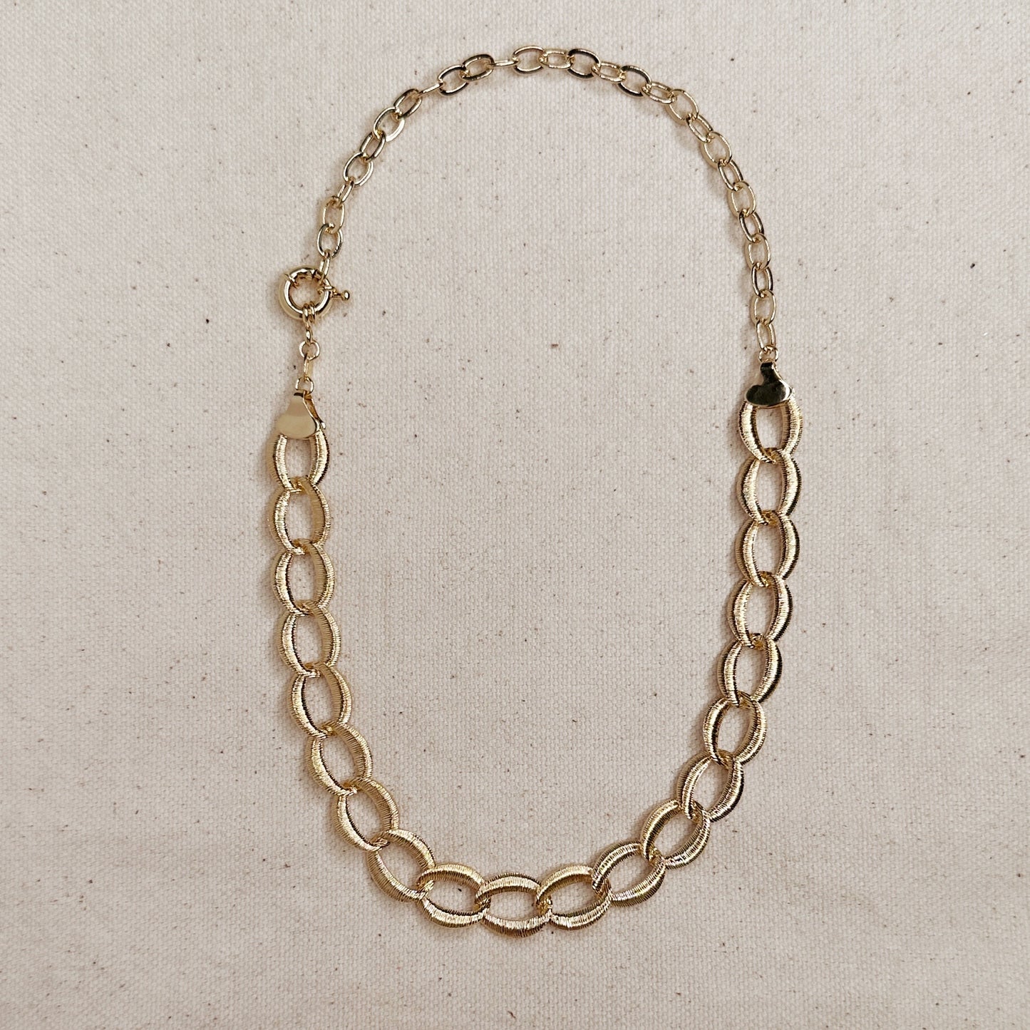 Wide Fancy Links Necklace