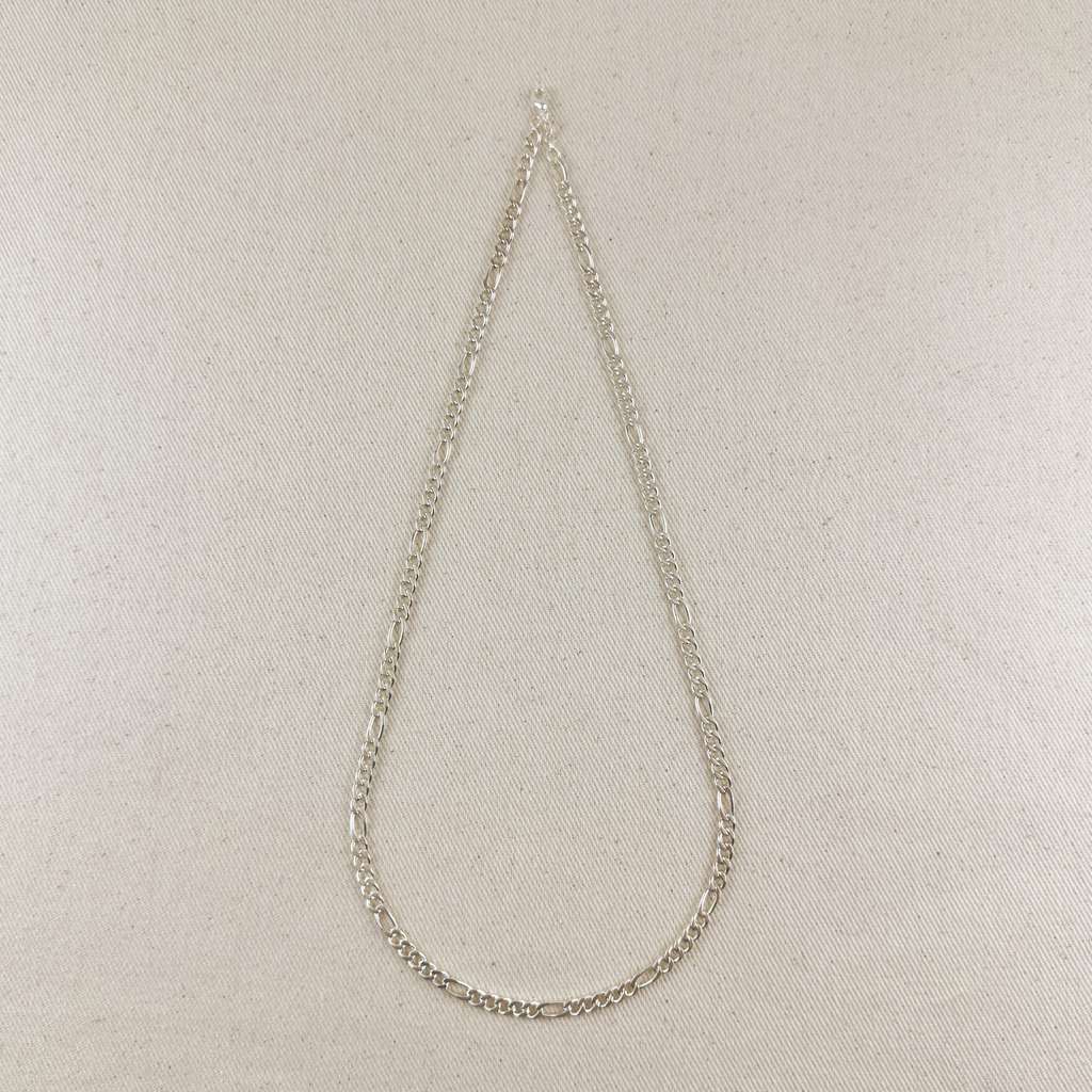 Sterling Silver Figaro 5x1 Chain 4.8mm