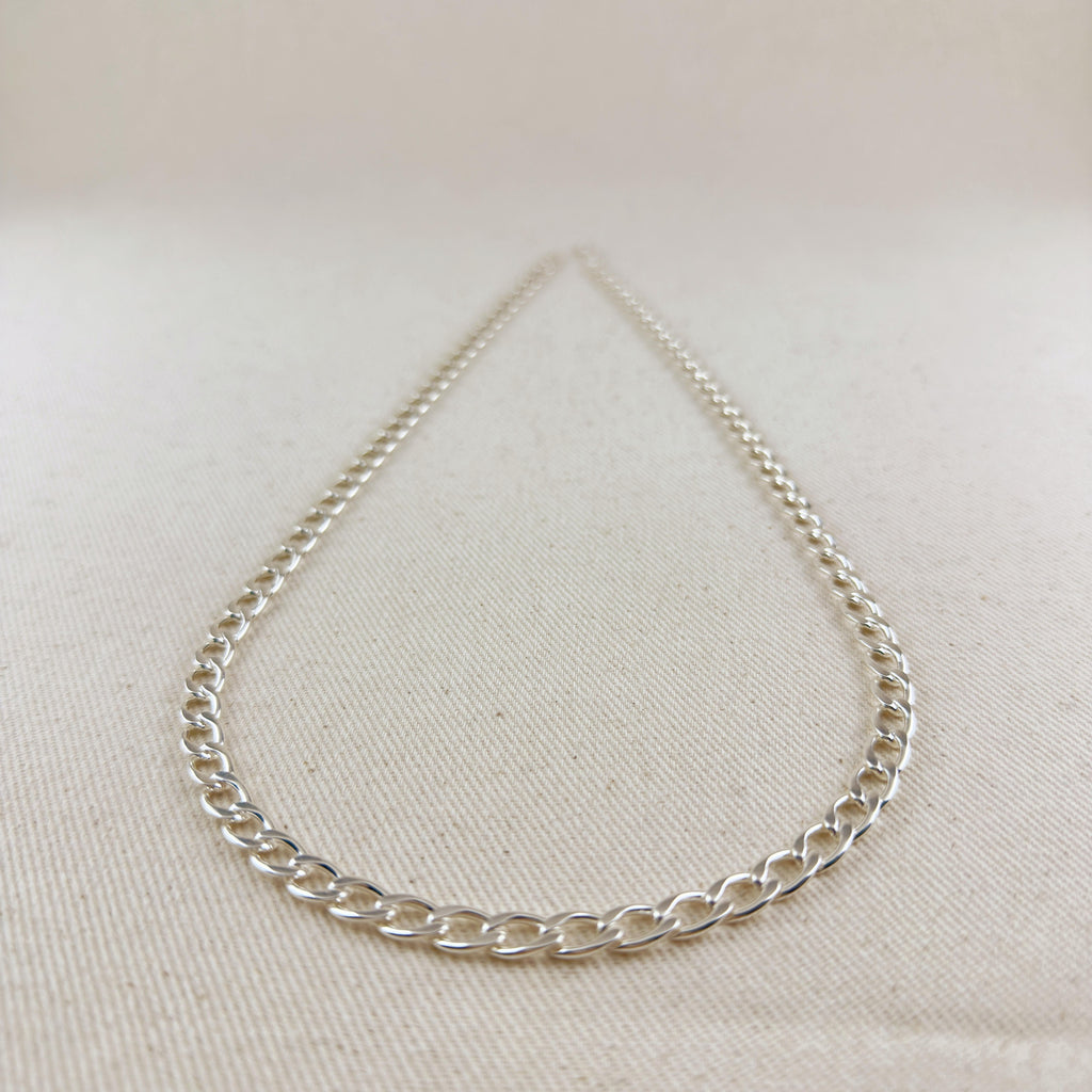 Sterling Silver Curb Chain 6.2mm
