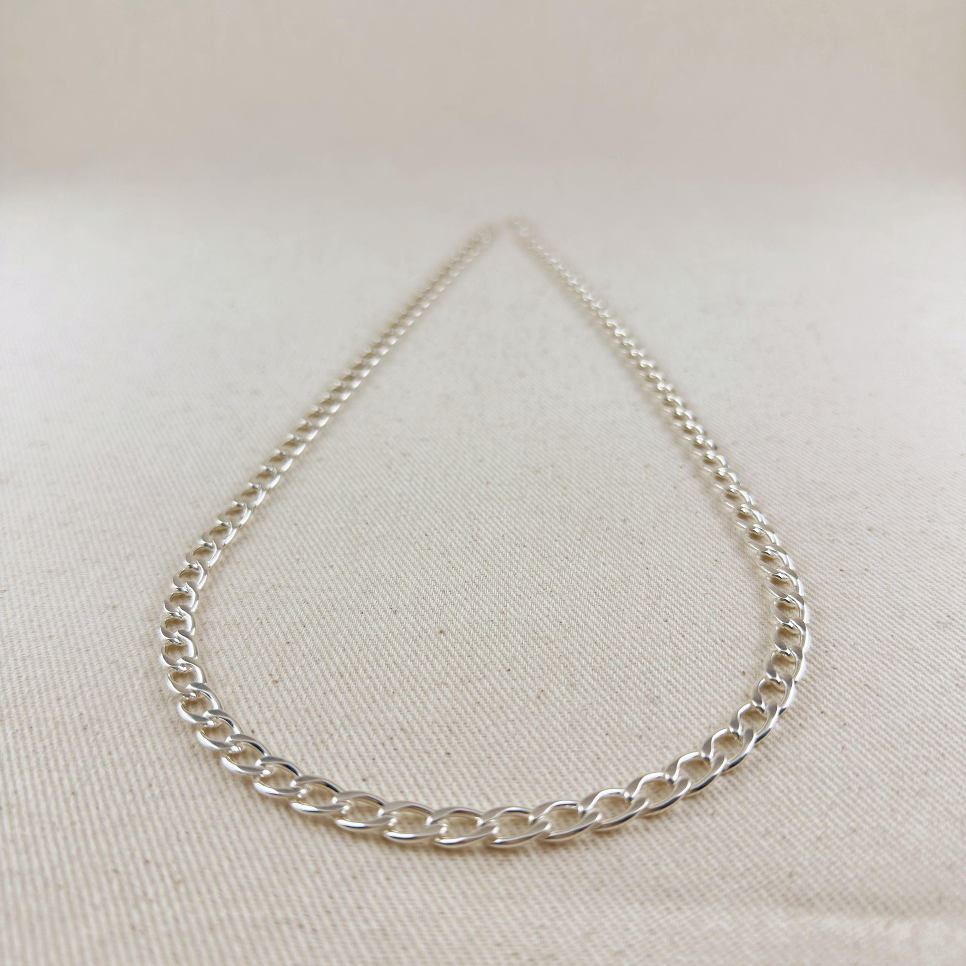 Sterling Silver Curb Chain 6.2mm