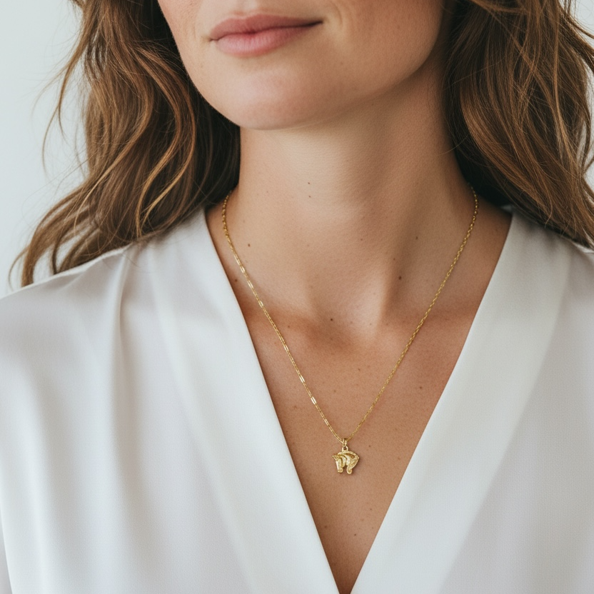 18k Gold Filled Horse Charm