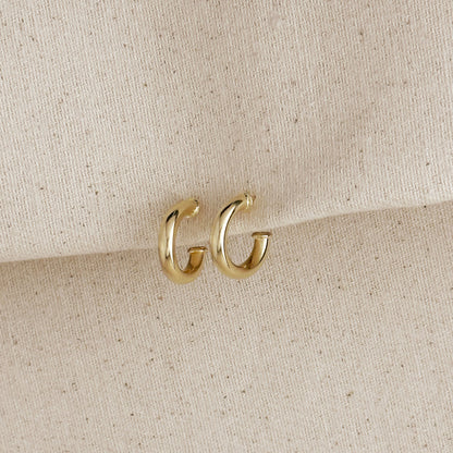 18k Gold Filled Mini Classic C-Hoop Earrings