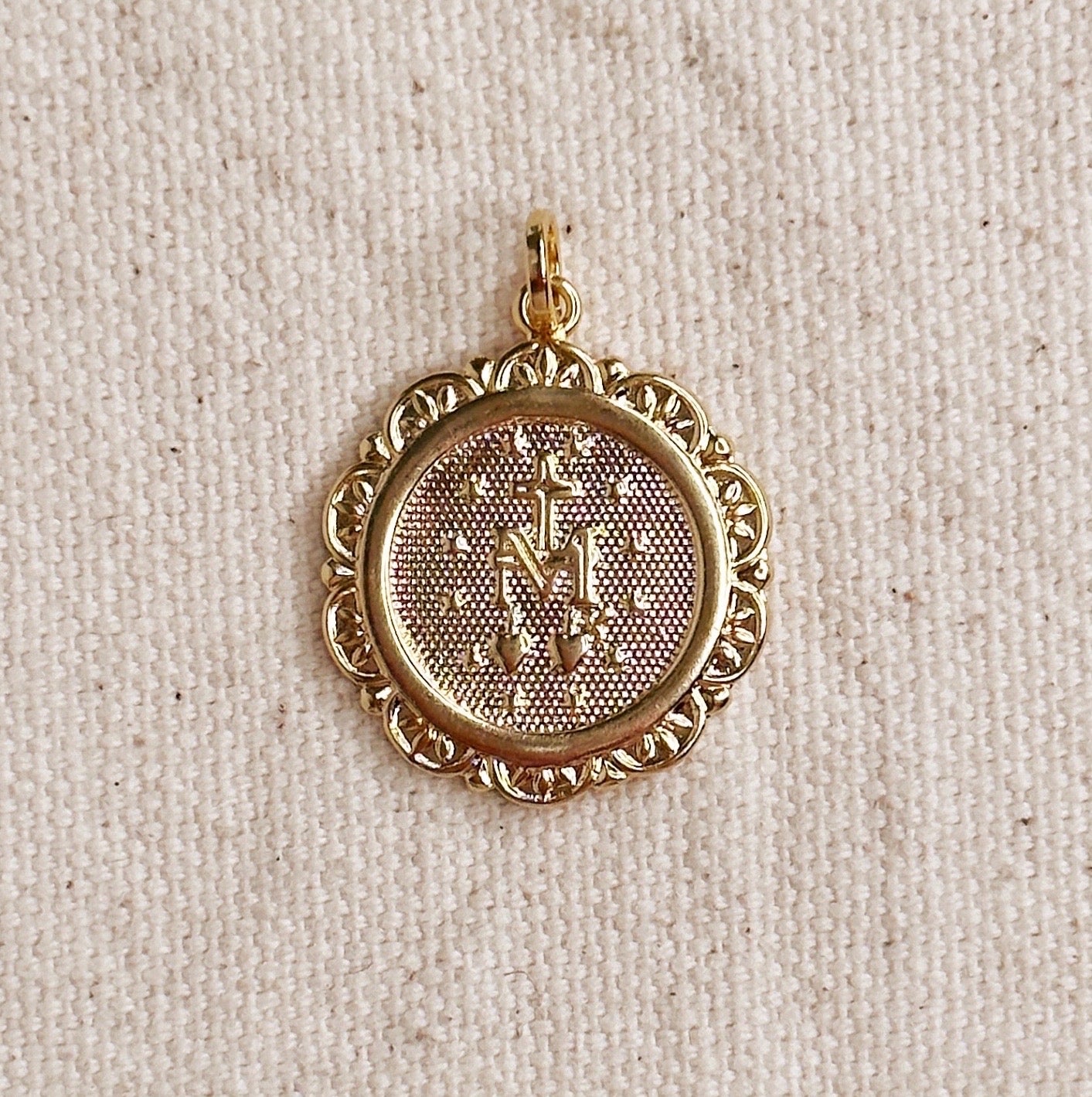 Fleur-de -Lis Miraculous Medal Pendant