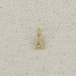 18k Gold filled  Micro CZ Initial Letter Charm