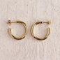 Classic Tube C Hoop Earrings