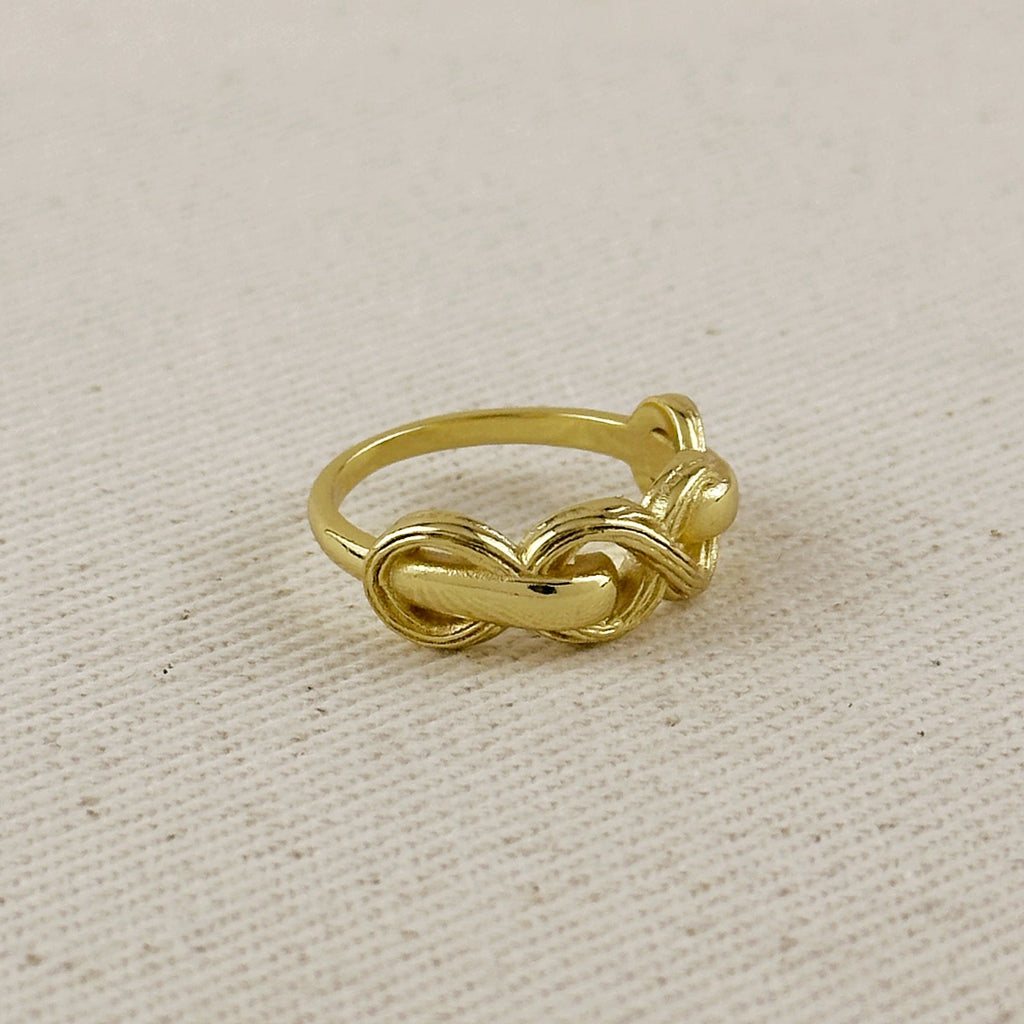 18k Gold Filled Braided Infinity Ring