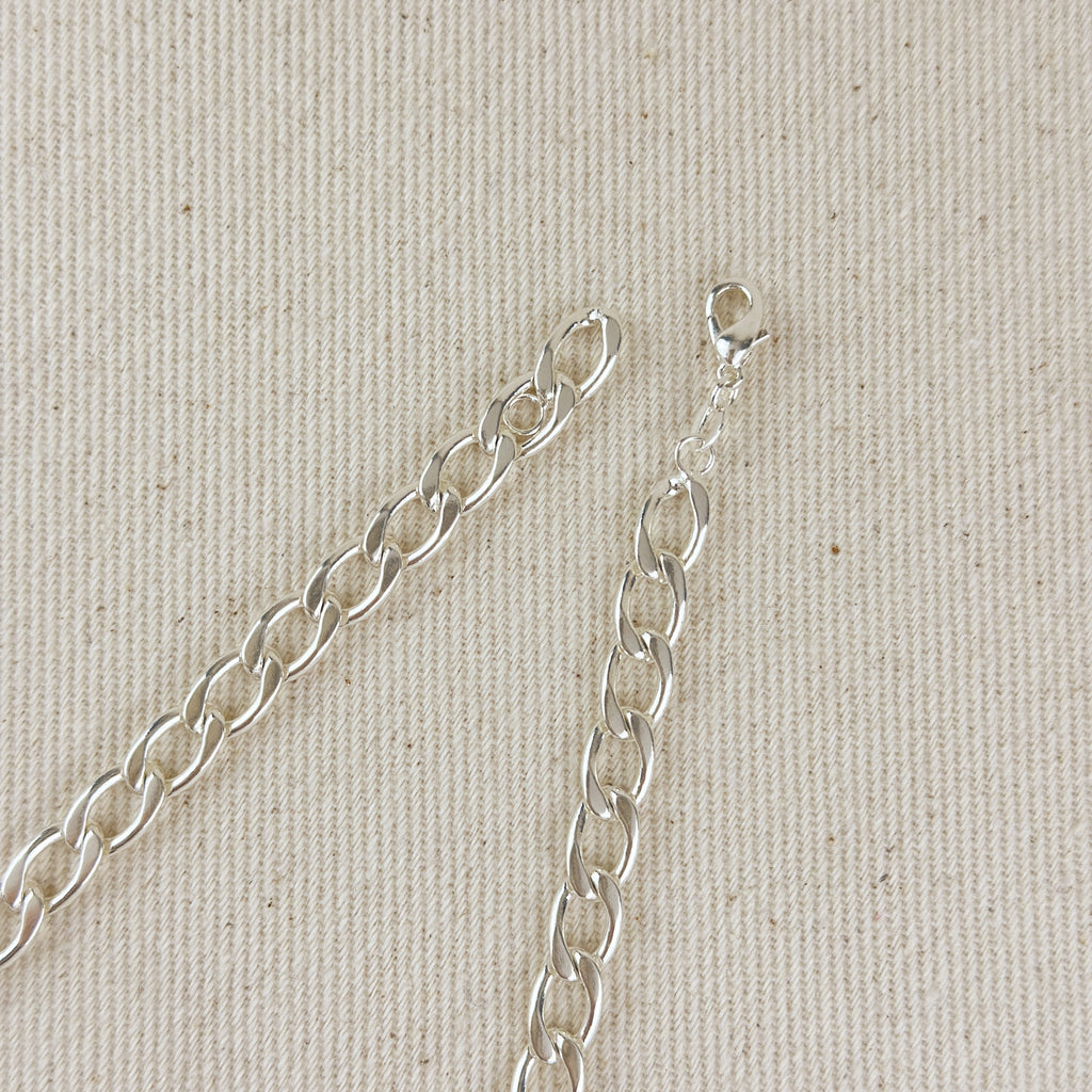 Sterling Silver Curb Chain 6.2mm