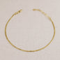 18k Gold Filled 2mm Herringbone Anklet