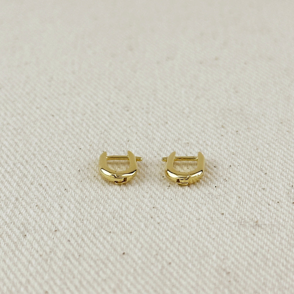 18k Gold Filled Mini U Hoop Earrings
