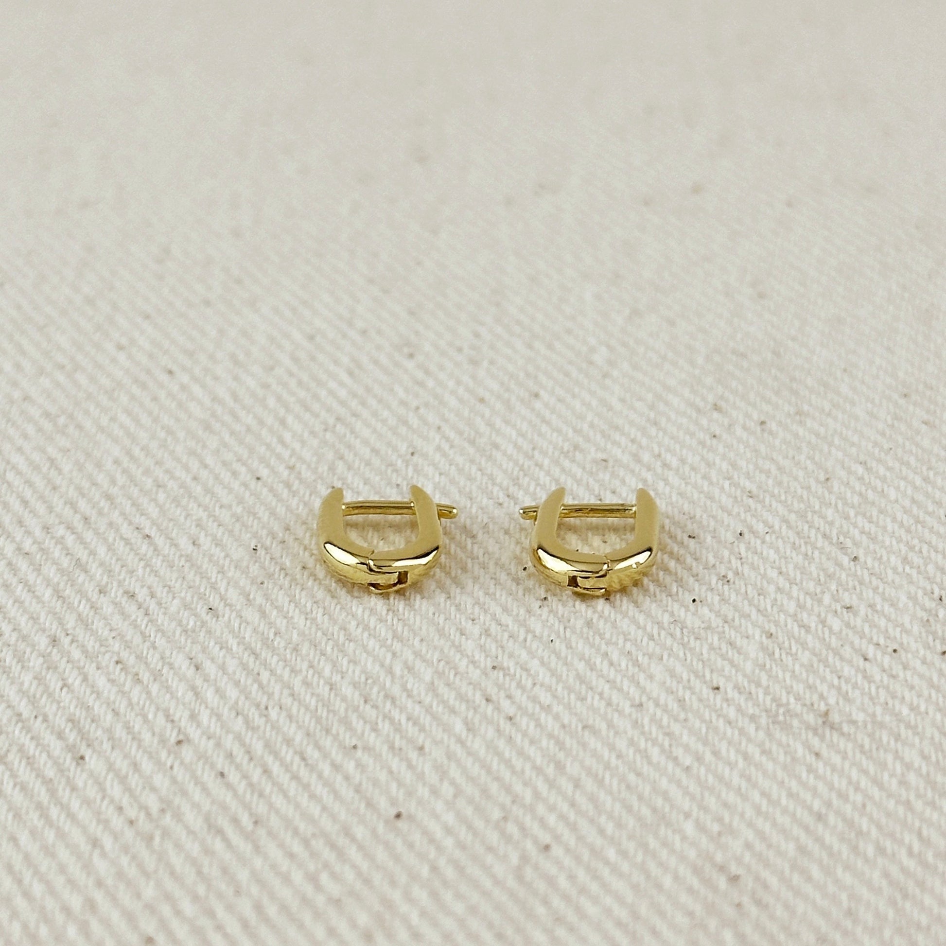 18k Gold Filled Mini U Hoop Earrings