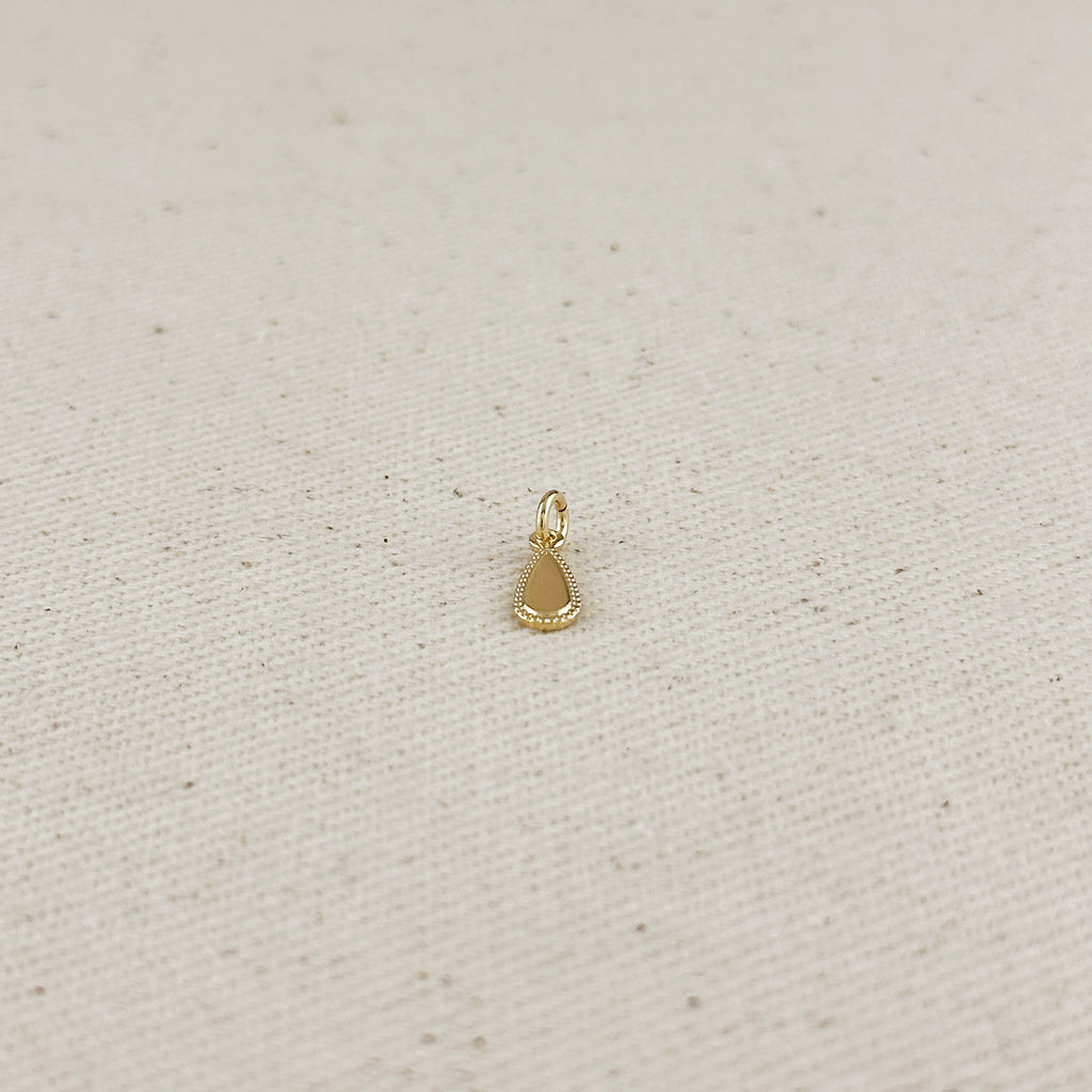 18k Gold Filled Teardrop Tag Findings