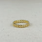 18k Gold Filled 2.5mm Cuban Chain Ring