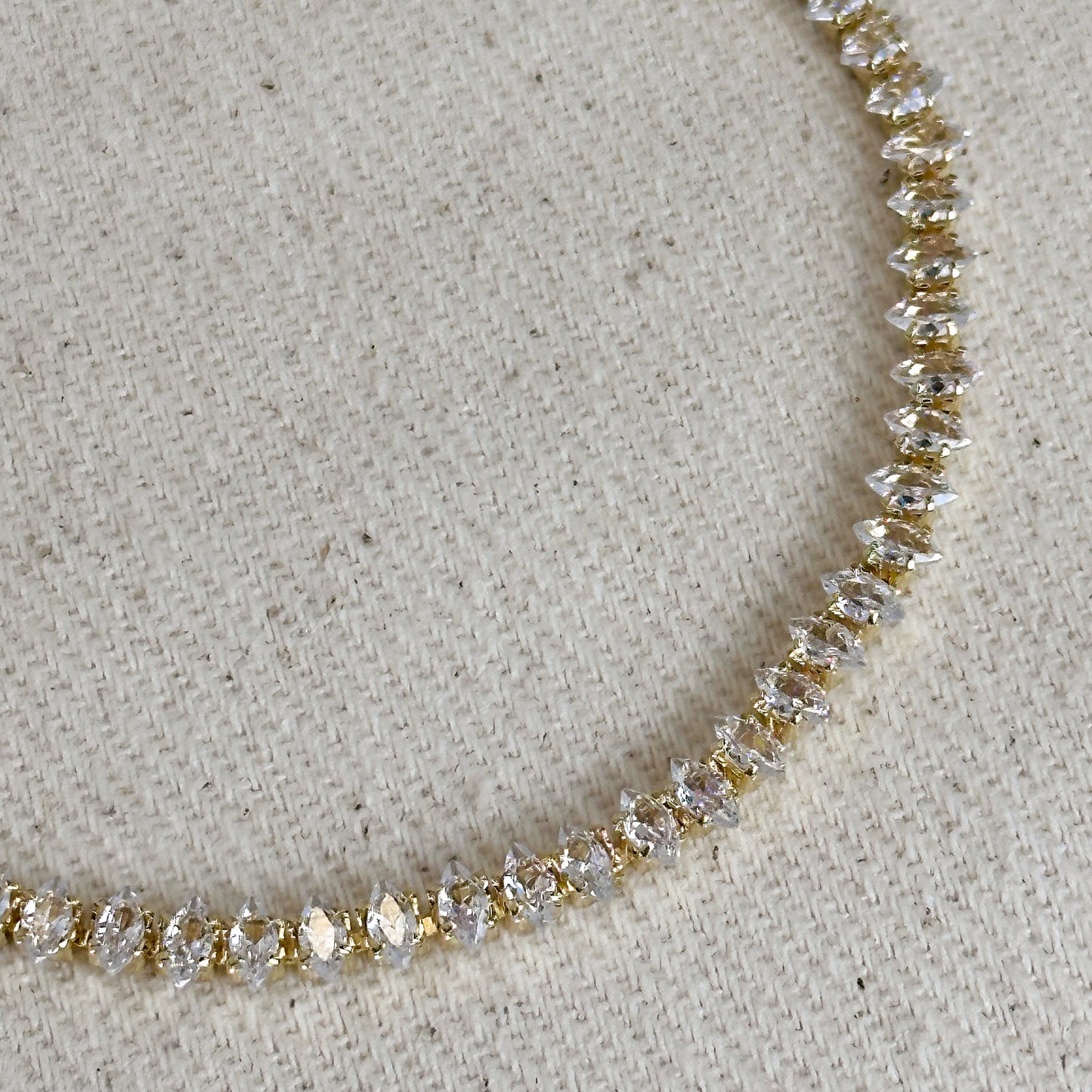 18k Gold Filled 4mm Marquise Tennis Bracelet