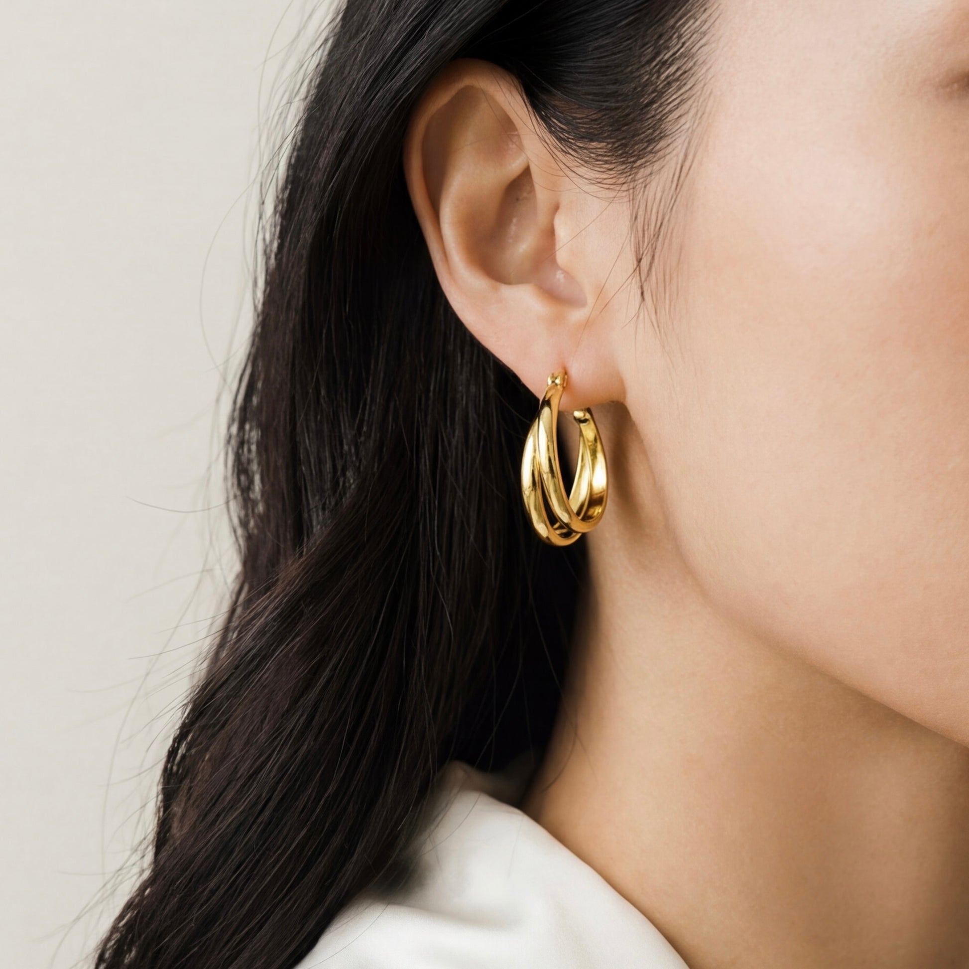 28mm Double Hoop Earrings