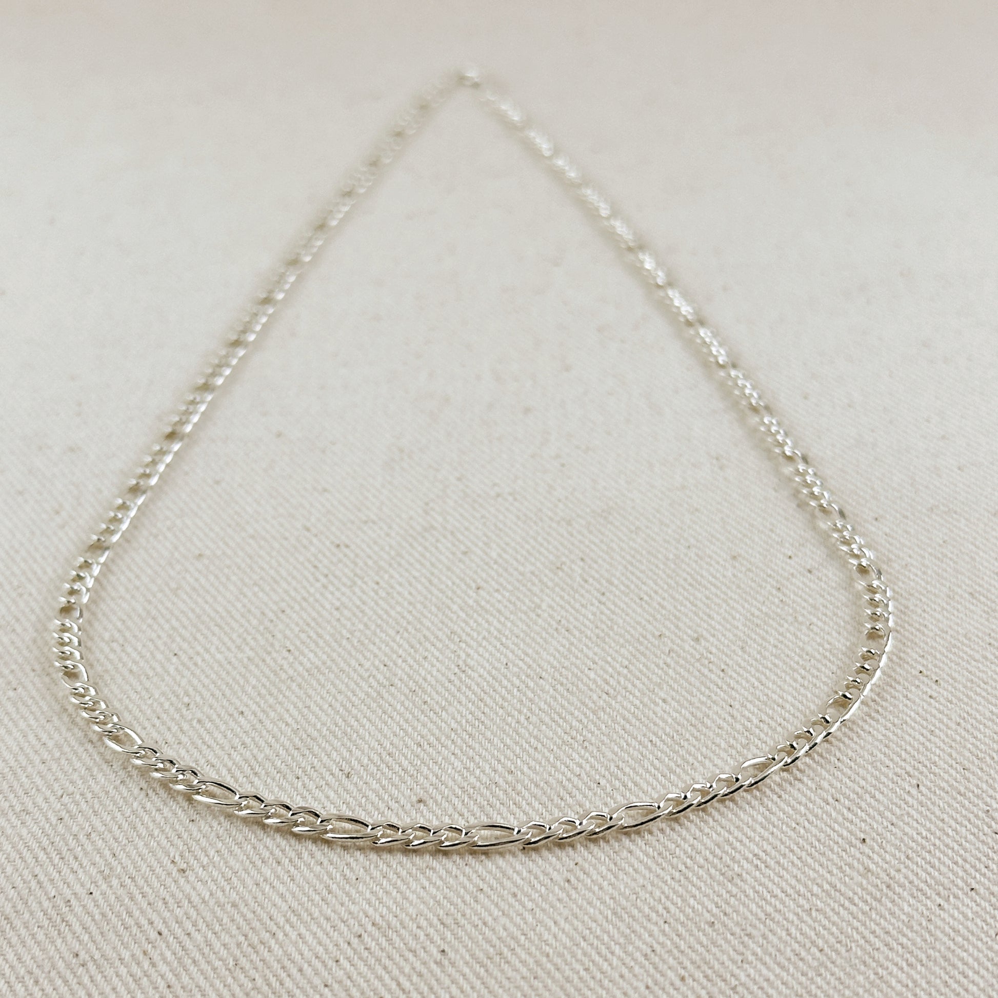 Sterling Silver Figaro 3x1 Chain 3.7mm
