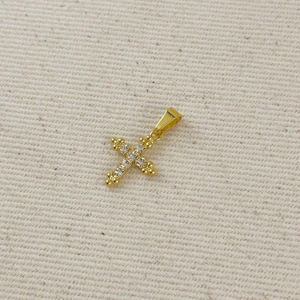Rhinestone Cross Charm