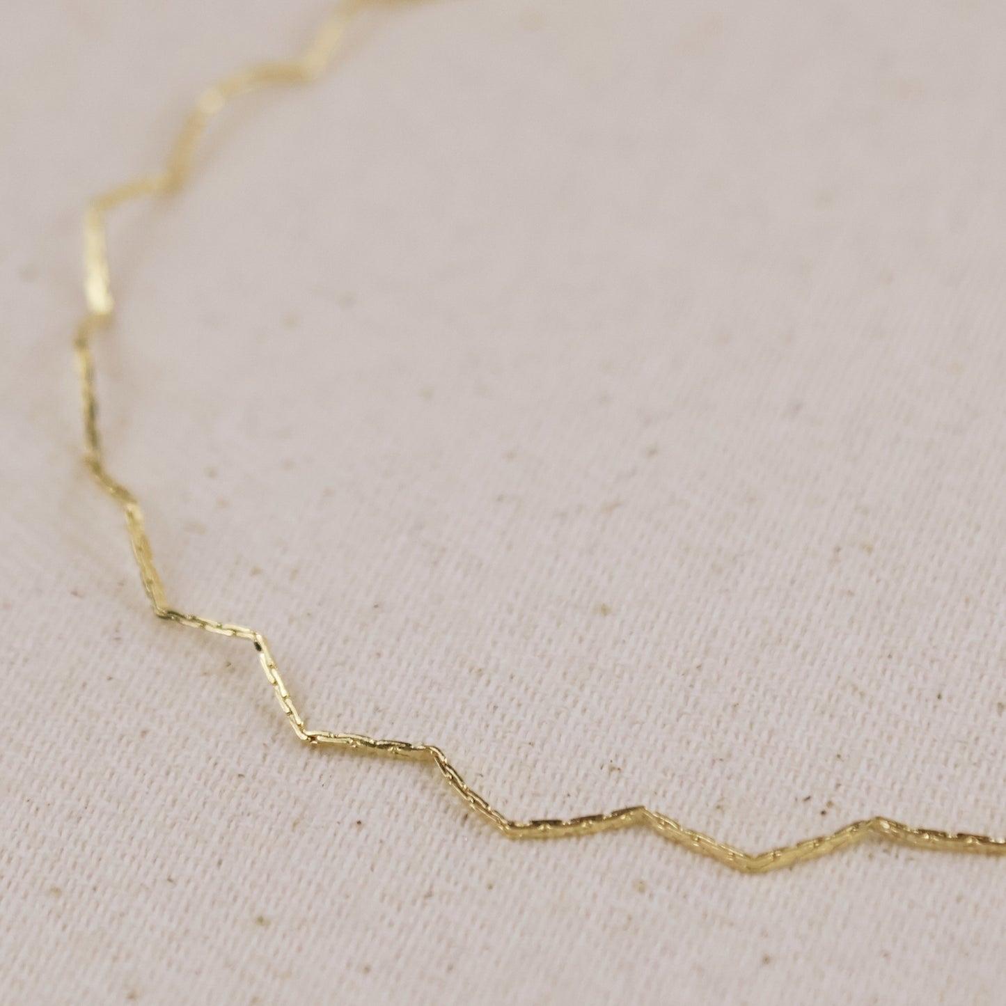 18k Gold Filled Zig Zag Anklet