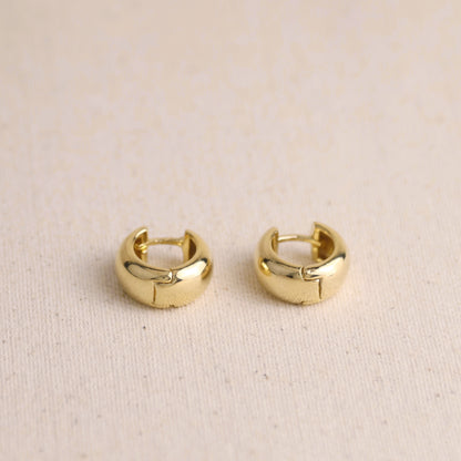 18k Gold Filled Chunky Hoop Earrings