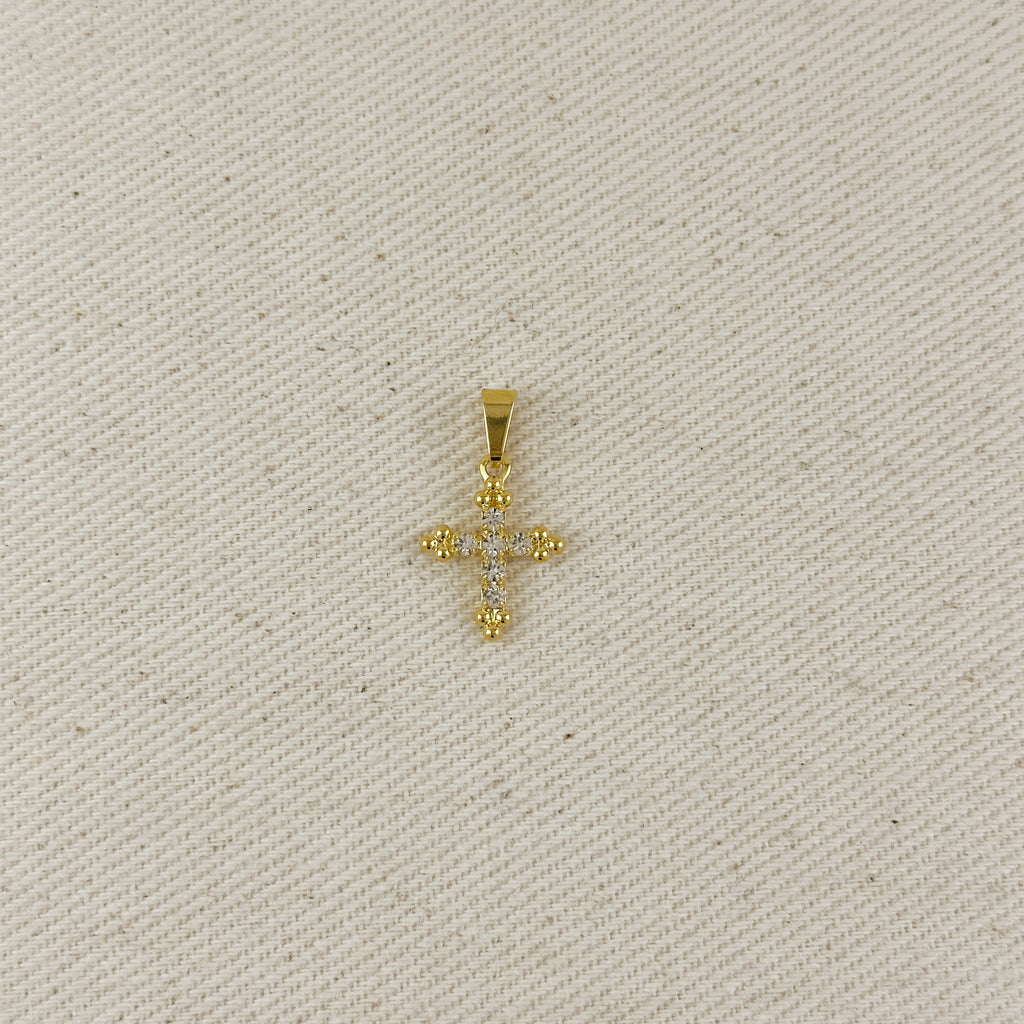 Rhinestone Cross Charm