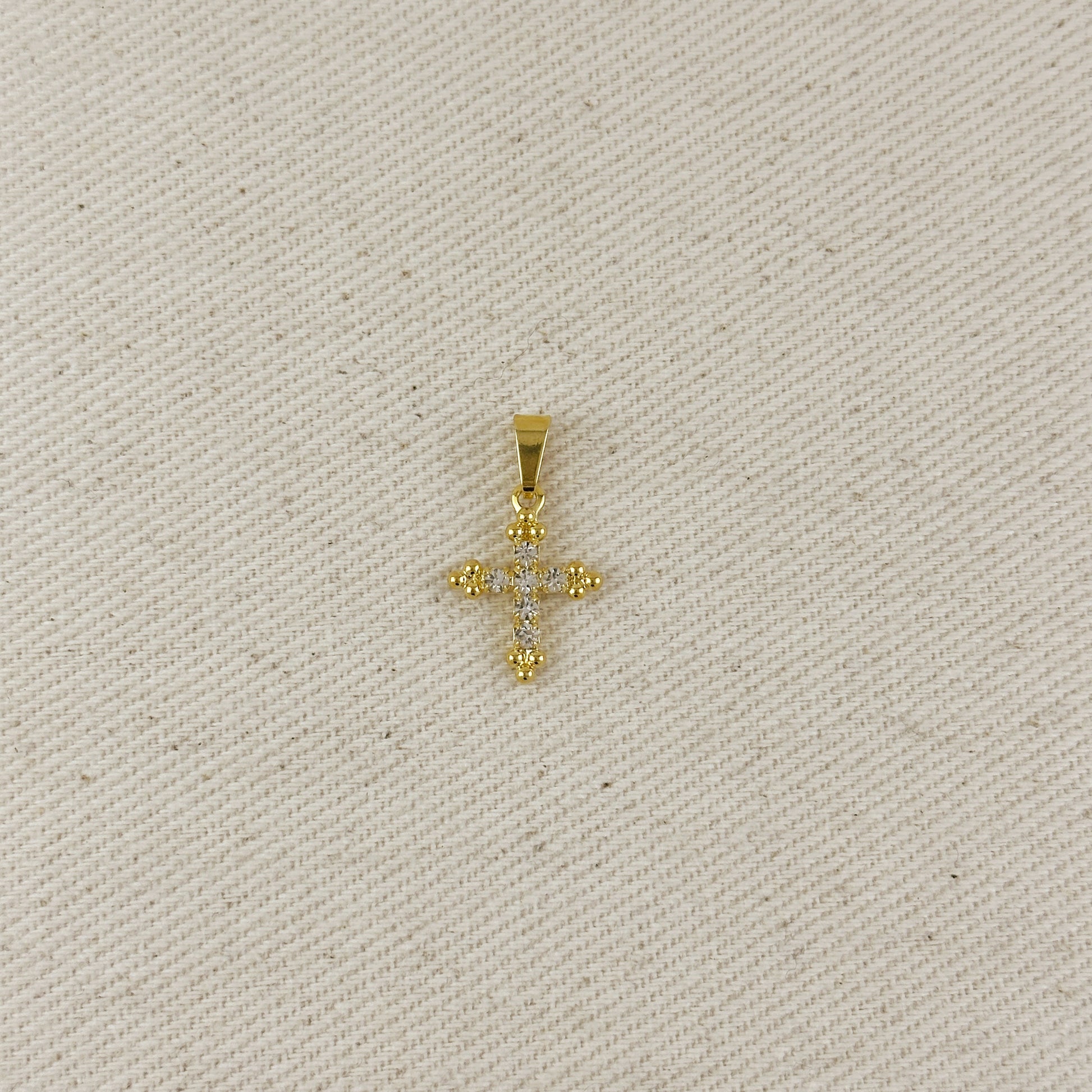 Rhinestone Cross Charm
